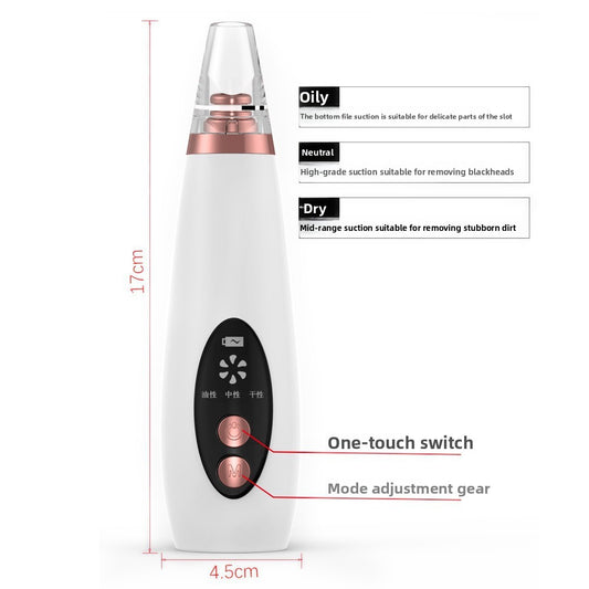 Charging device for removing blackheads, blackhead remover, facial cleansing instrument